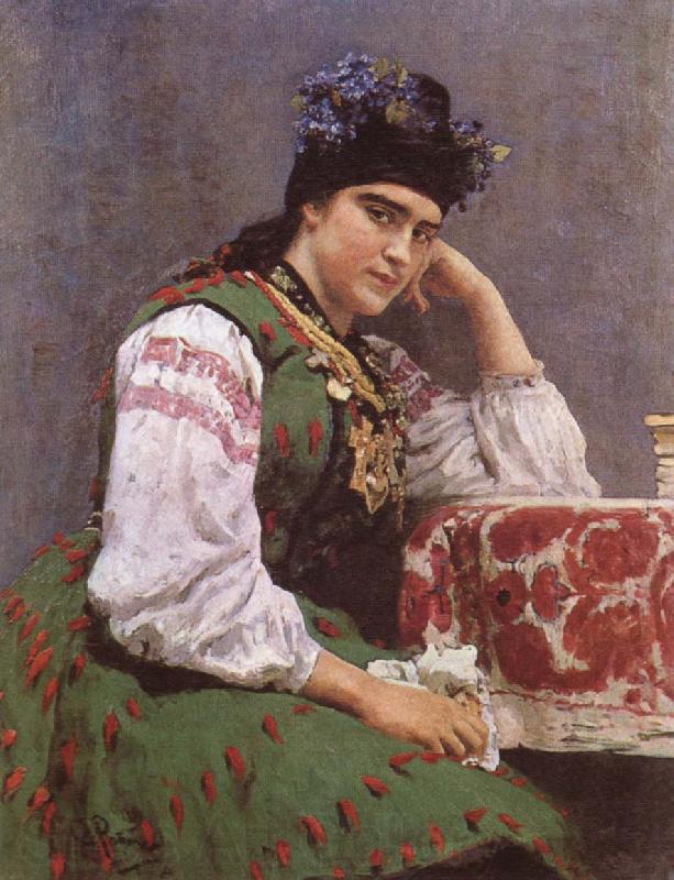 llya Yefimovich Repin Portrait of Sofia Mikhailovna Dragomirova Spain oil painting art